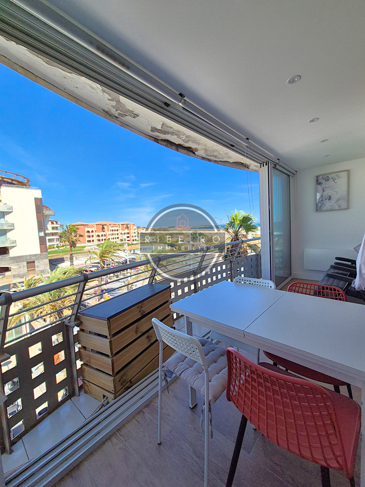 Bel appartement vue mer à vendre au Cap d'Agde (Rochelongue)