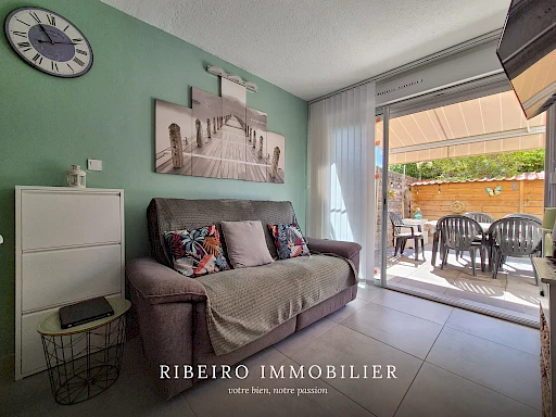 T2 + cabine en rez de chaussée à vendre au Cap d'Agde