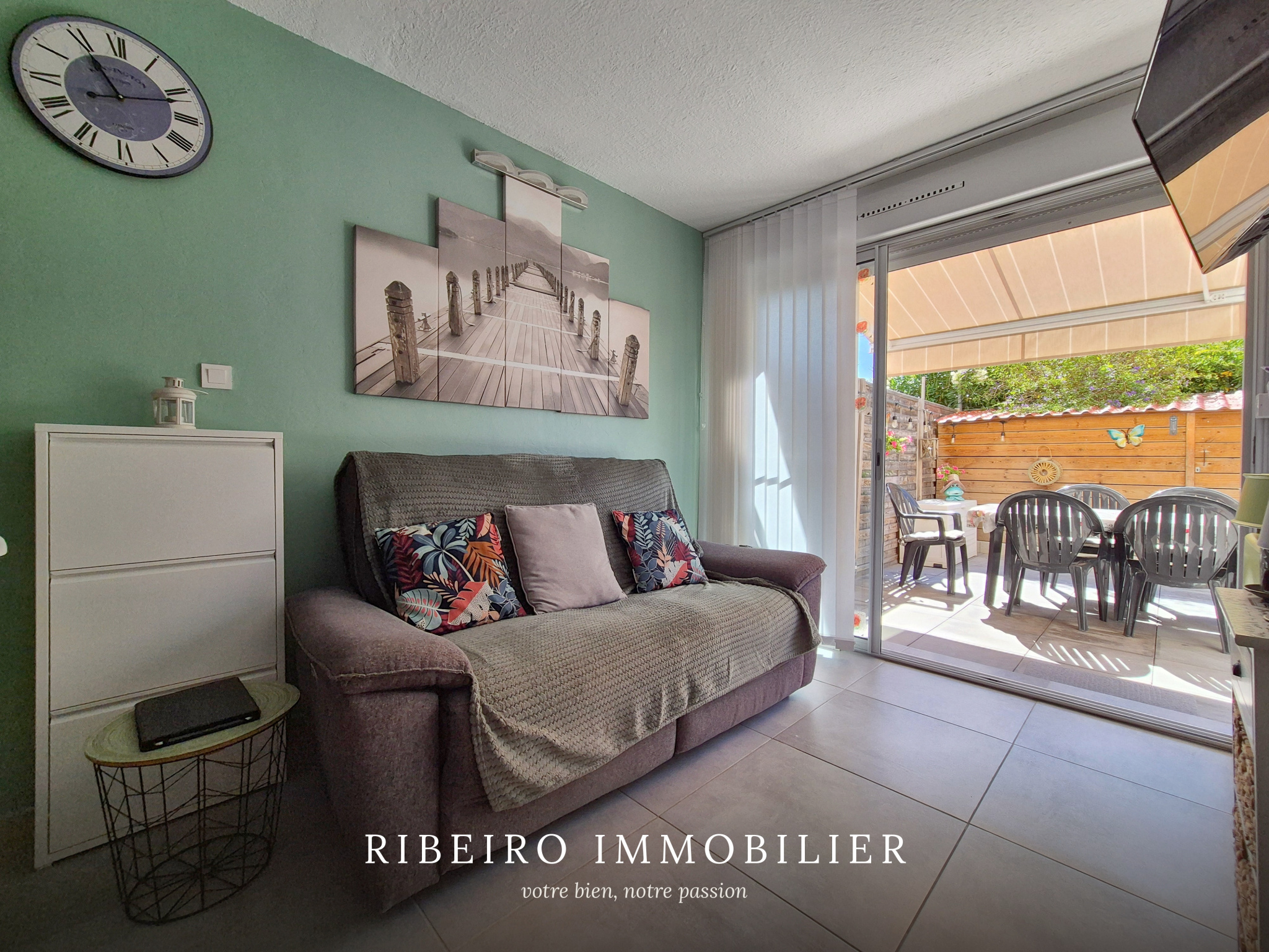 T2 + cabine en rez de chaussée à vendre au Cap d'Agde